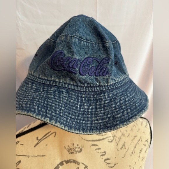Vintage Coca Cola denim hat - Picture 1 of 4
